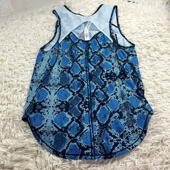 Lululemon Sculpt Tank Mini Ziggy Snake Pipe Dream Blue Sapphire Blue - Picture 4 of 4